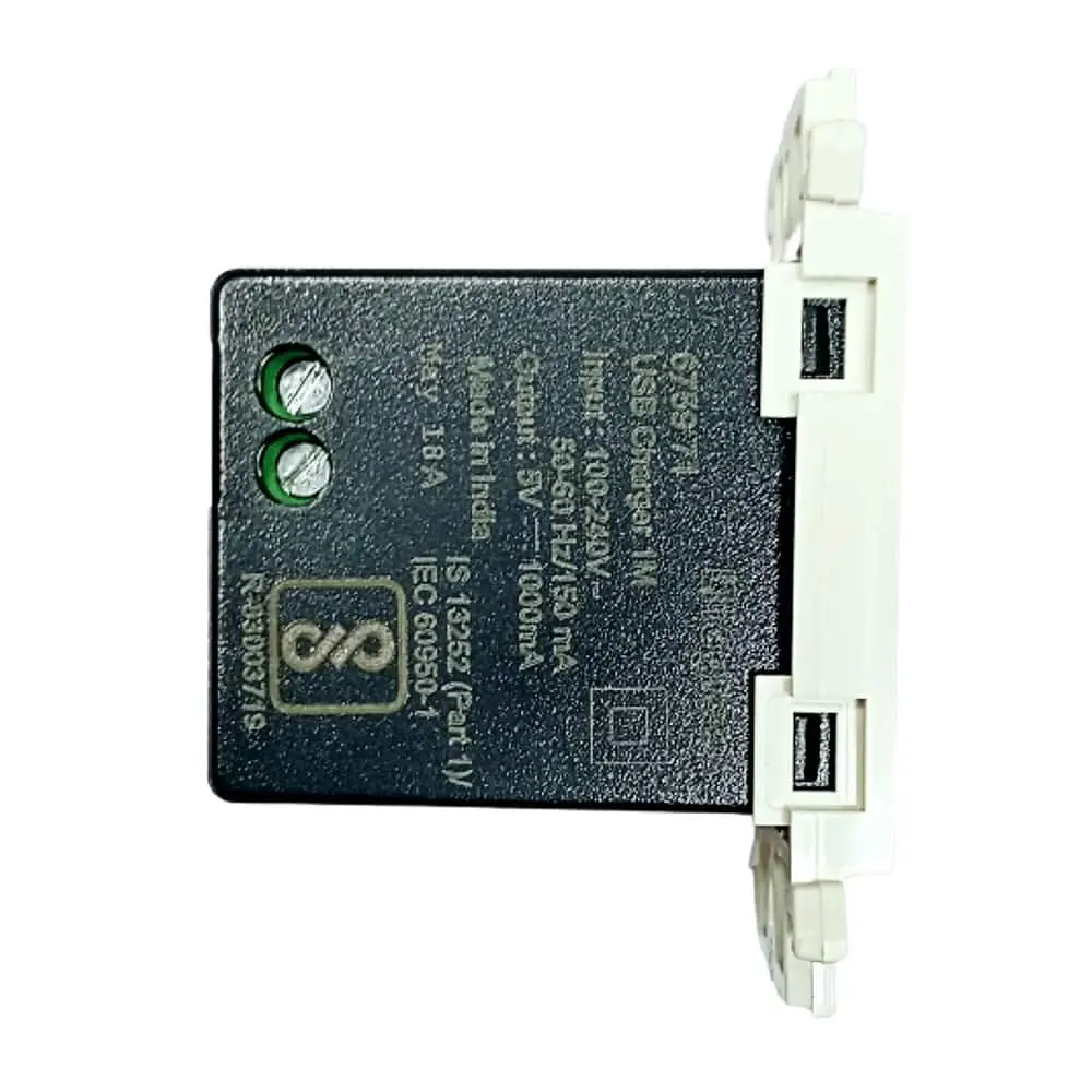 Legrand Mylinc side view USB Socket White - Single USB (1M).webp
