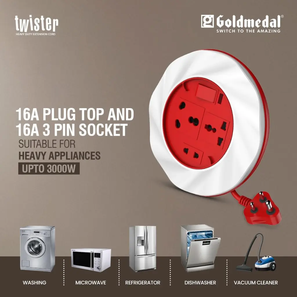 Goldmedal Twister 16A 3-Pin Universal Socket.webp