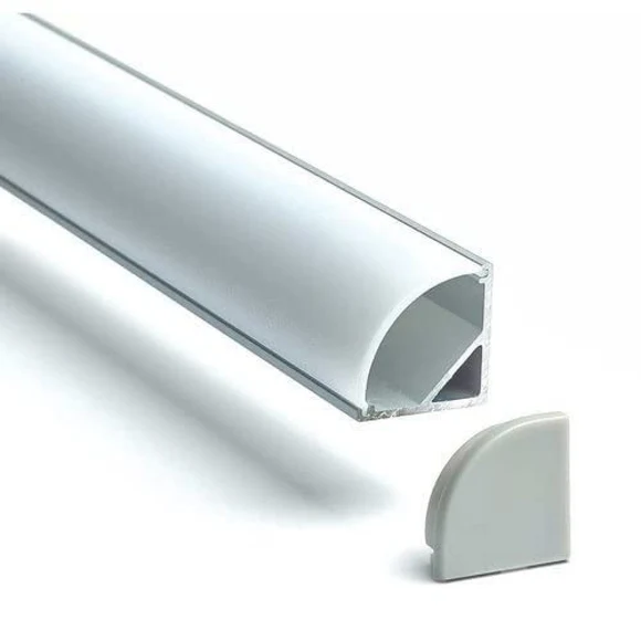 Corner Aluminum LED Profile with End Caps & Clips | City Lighting And Electricals
