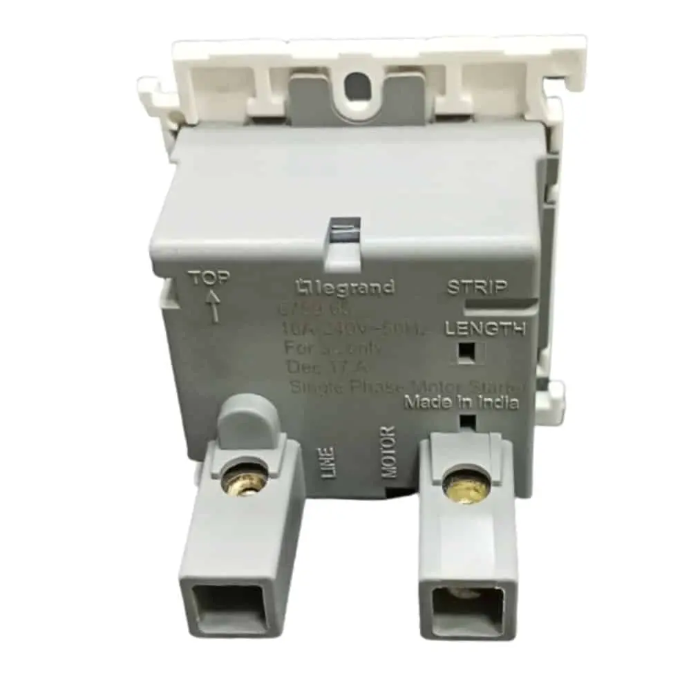 Legrand Mylinc back side16A Motor Starter Switch 2M.webp