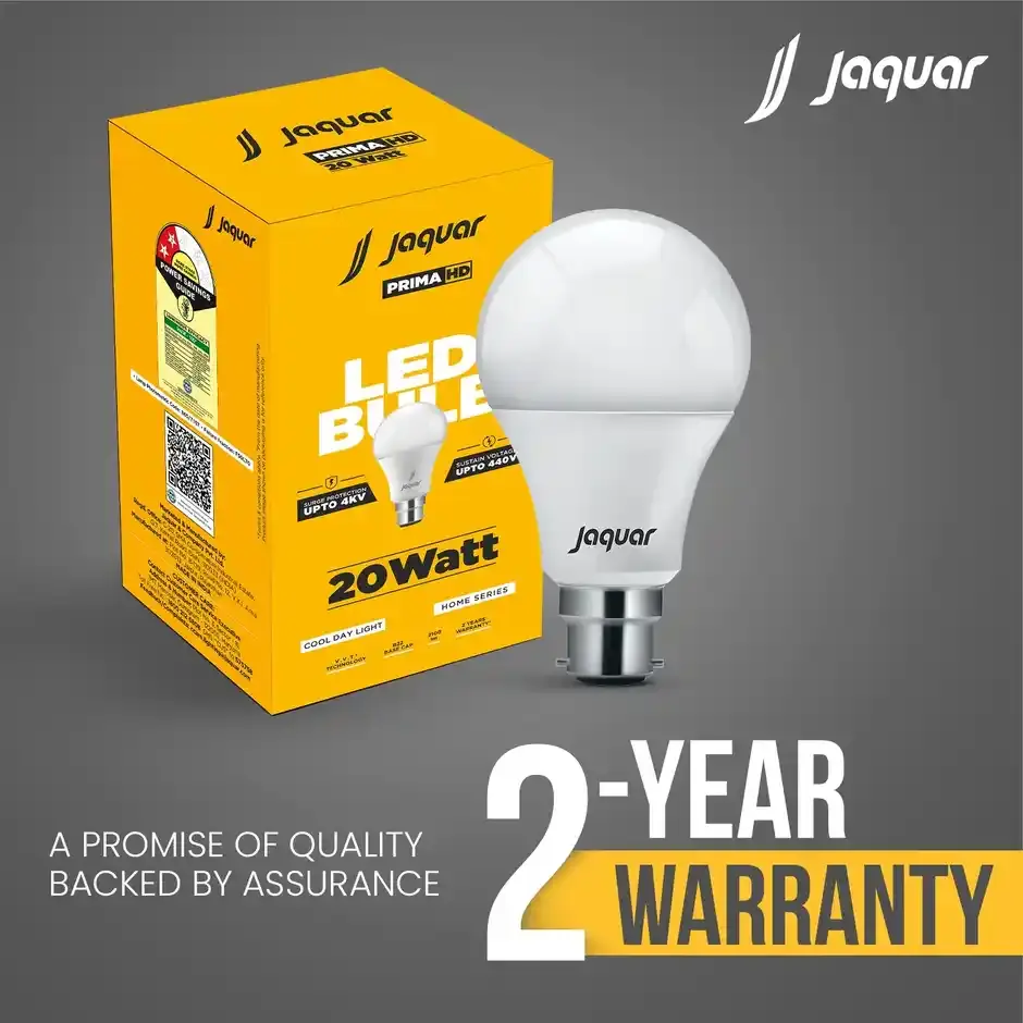 Jaquar Prima 20W LED Bulb B22 Cool White | 2-Year Warranty | CLE