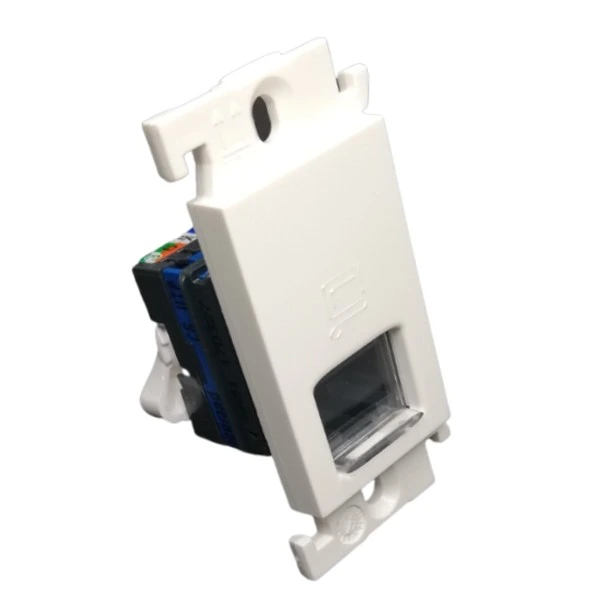 Legrand Mylinc Modular RJ45 Computer Socket with Shutter 1M White - Cat6