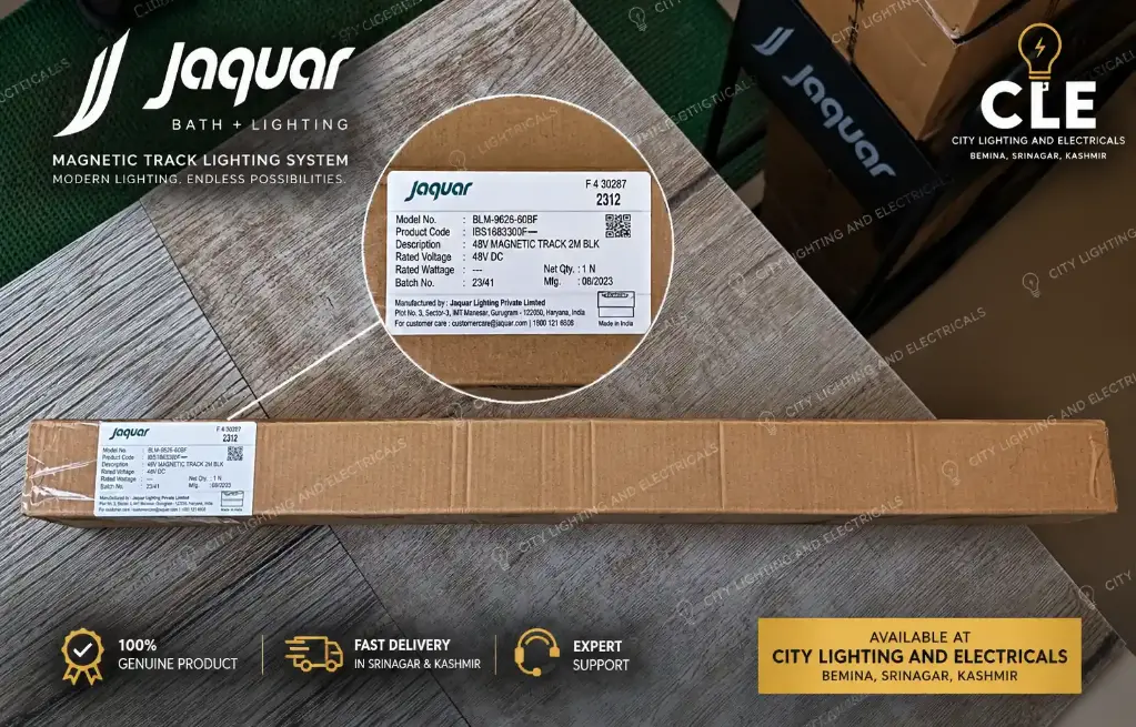Jaquar Magnetic Track Light 20W | Insta Ray Slim Diffused Fixed Track Light