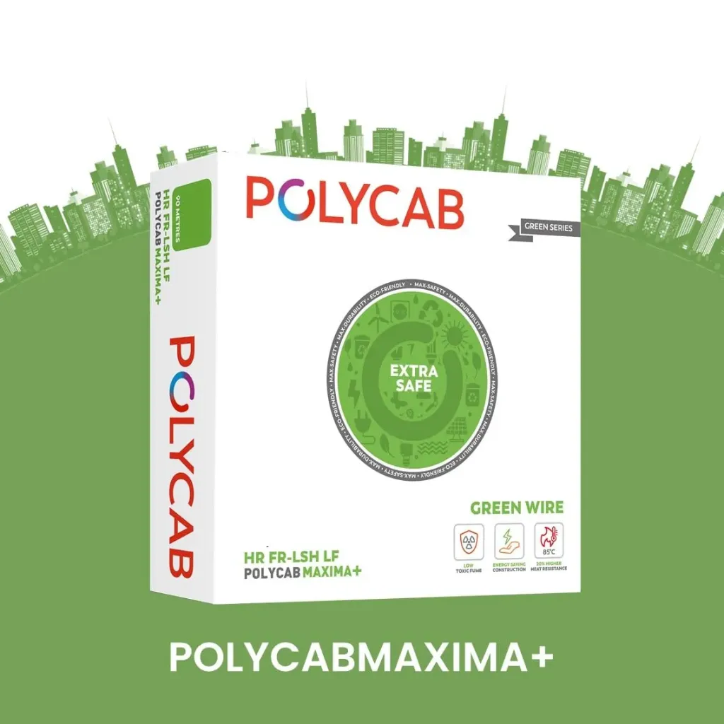 Polycab Green Wire+

0.75 Sq. MM

90 Meters
HR FR-LSH LF 90m House Wires