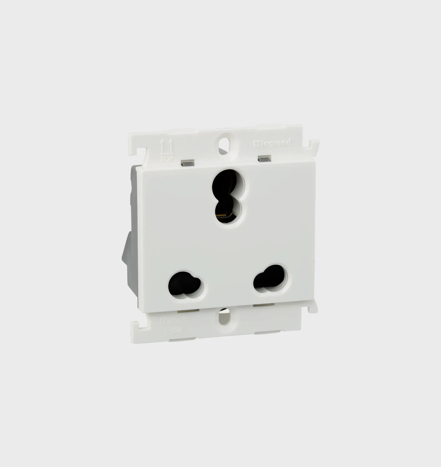 Legrand Mylinc 6/16A-Socket-3 Pin-ISI Combine-2 Module-White