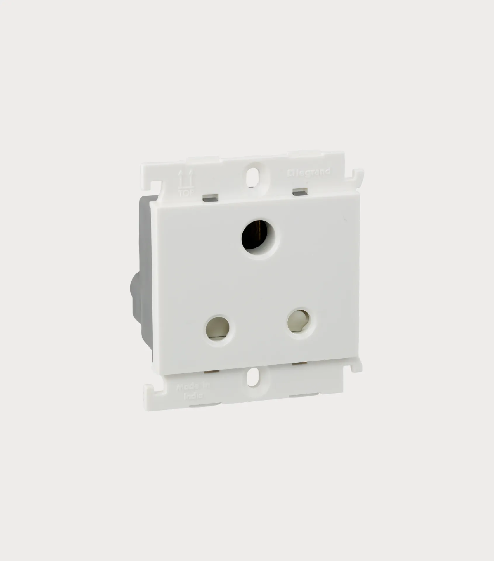 Legrand Mylinc 6A-Socket-3 Pin-ISI-2 Module-White