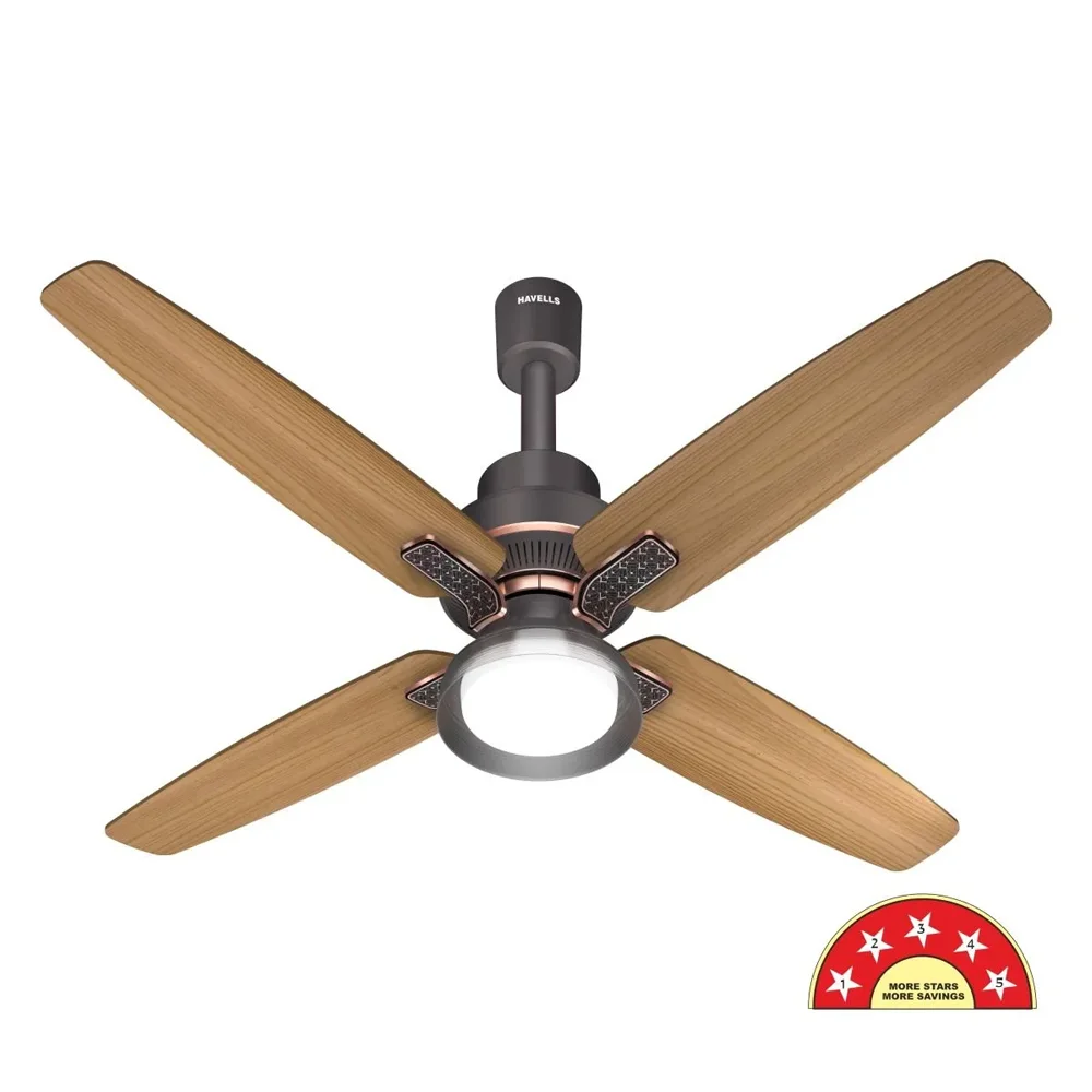 Havells 1320mm Albus Under-light Smart-sense BLDC+ Ceiling Fan | Remote Controlled, High Air Delivery Fan | 5 Star Rated, Upto 60% Energy Saving, 2 Year Warranty|