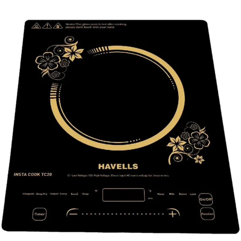 Havells Insta Cook TC20, 2000 Watts Single Induction Cooktop, Black