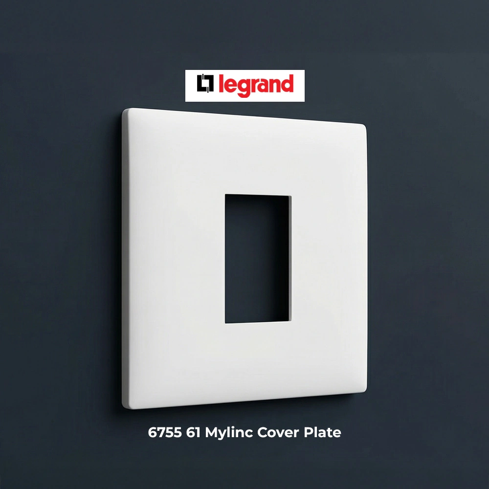 Legrand Mylinc 1 Module White Cover Plate | 6755 61