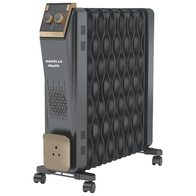 HAVELLS Hestio 2900W PTC Oil Filled Radiator Room Heater with 13 Wave Fins (Thermostatic Heat Control