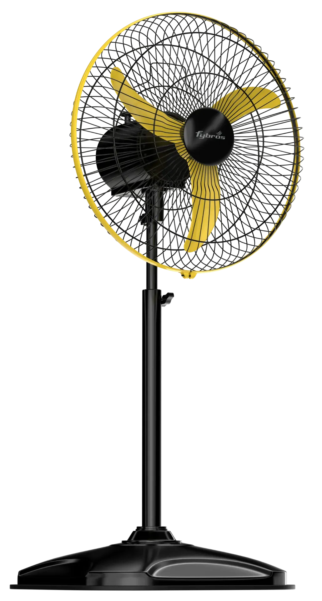 Fybros F-Spin Pedestal Fan High Speed | 400mm Sweep | Available in Black Yellow | Black Burgundy | Warranty: 2 Years