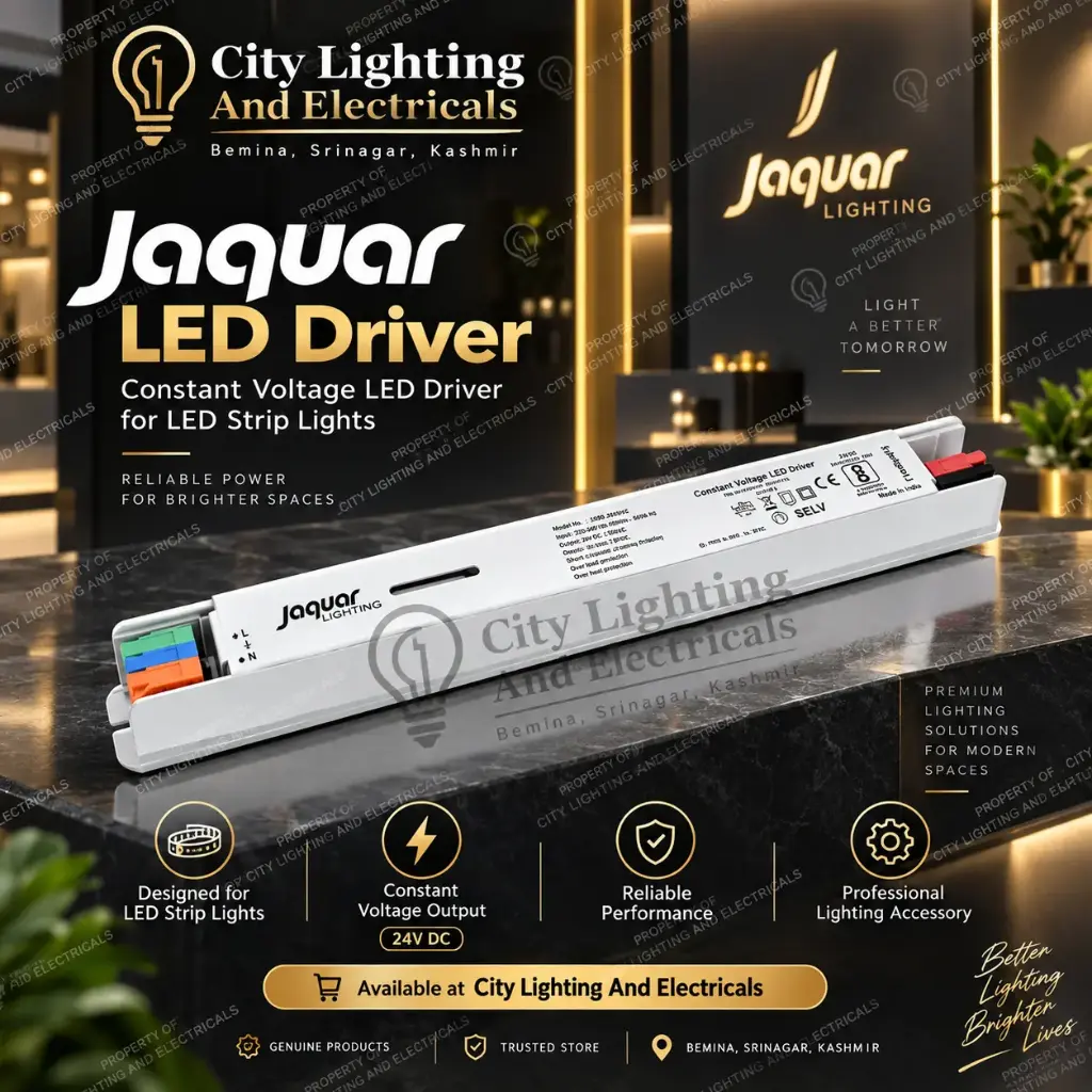 Jaquar LED Strip Light Driver 24V 4A 96W | City Lighting And Electricals