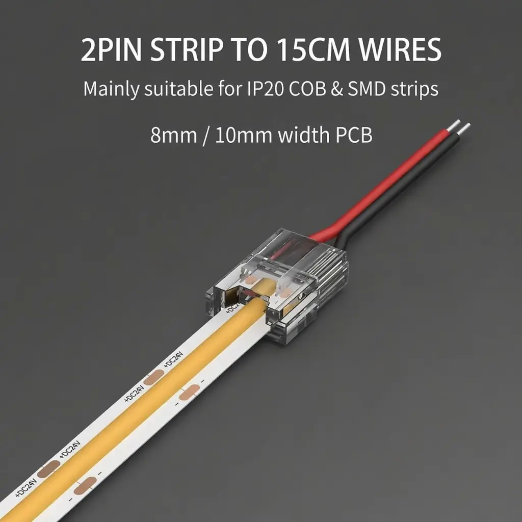 CLE 10mm LED Strip Corner Connector for 12V & 24V LED Strips | City Lighting And Electricals