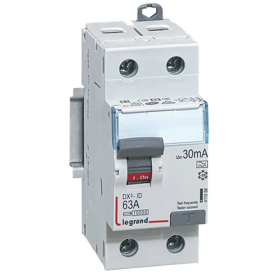Legrand DX3 RCCB 63A 2P 30mA City Lighting and Electricals